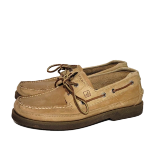 Sperry Topsider Tan Boat Shoes Sz 